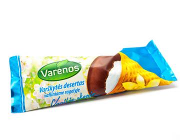 VARĖNOS curd cheese in waffle vanilla