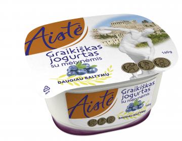 Graikiškas jogurtas su mėlynėmis Aistė