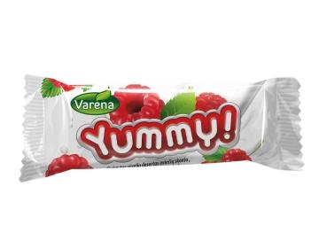 „Yummy“ aviečių skonio glaistytas sūrelio desertas 