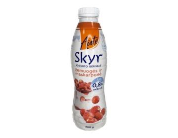 Aistė SKYR jogurto gėrimas žemuogių ir maskarponės skonio 