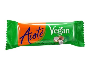 Aistė Vegan glaistytas veganiškas desertas su kokoso drožlėmis