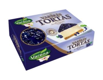 Varėna varškės tortas su mėlynėmis